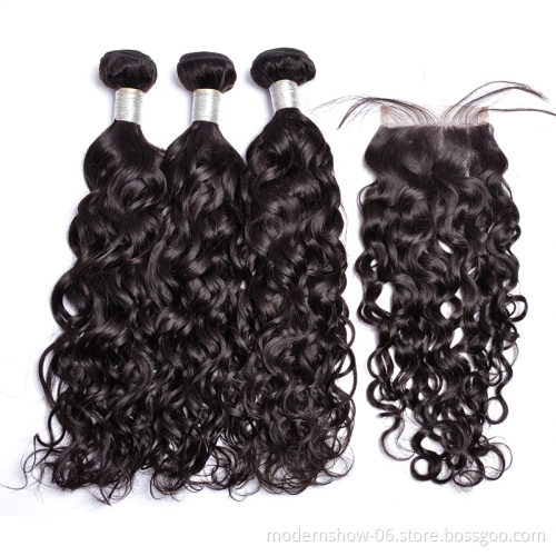 wholesale high quality straight / body / water / curly wave raw unprocessed virgin brazilian human hair hundles